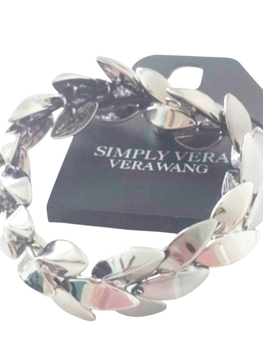 Simply Vera Vera Wang Polished Silver Link Bracelet